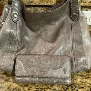 Used Frye bag and wallet